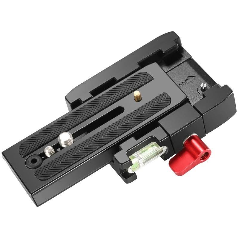 Aluminum Alloy Quick Release Plate Adapter with 1/4 3/8 Inches Screw for Dslr Camera Camcorder Tripod Monopod N54522