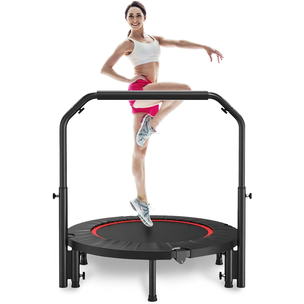 40 Fitness Mini Trampoline with Adjustable Handle Z6294