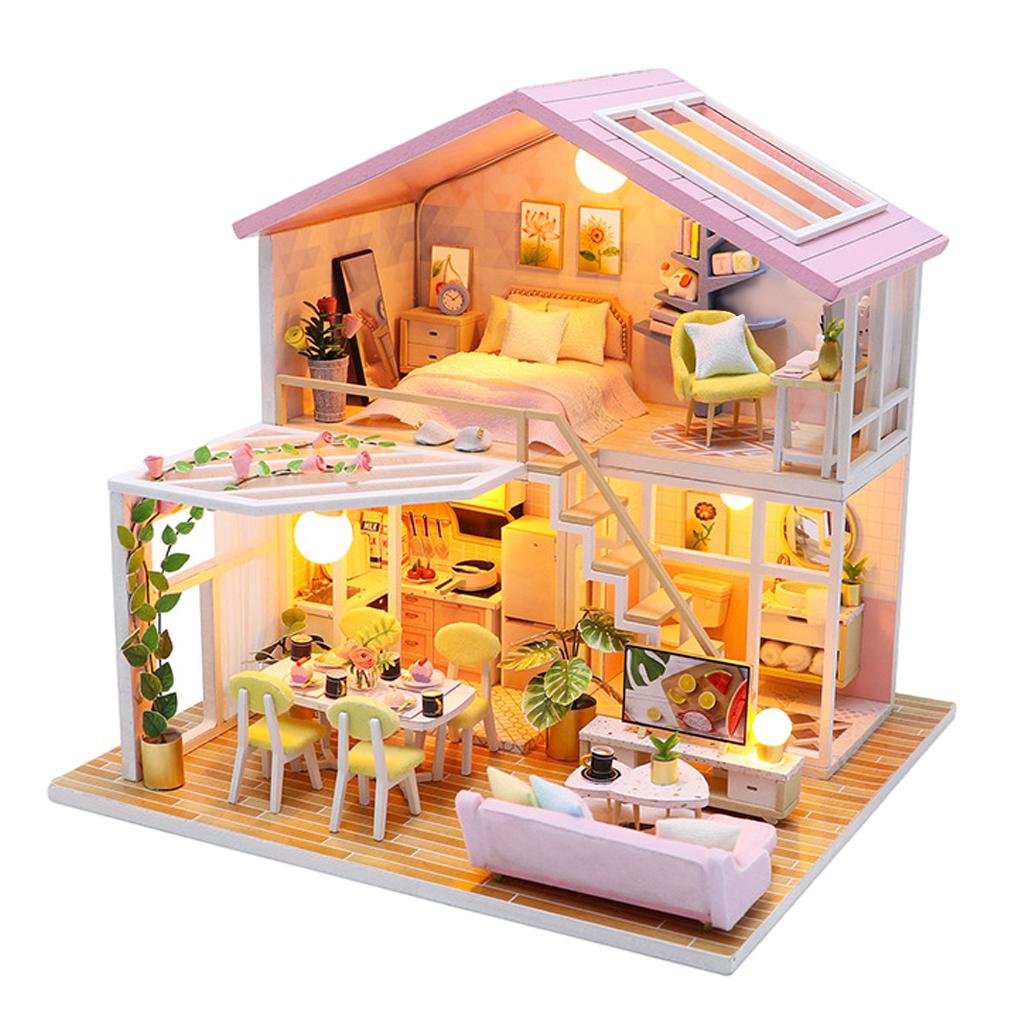 Handcraft Dollhouse Furniture Romantic Modern Cottage T235700
