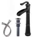 Oil Rubbed Bronze Vessel Sink Faucet with Pop Up Drain F7219