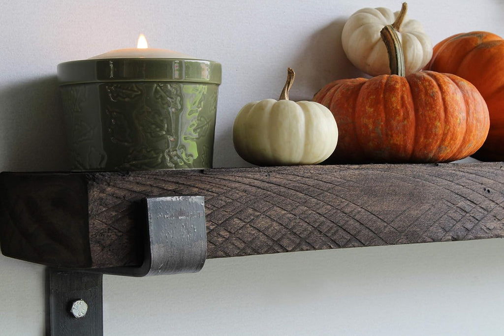 Reclaimed Wood Accent Shelves, Set of Two, 24 Inches F12341