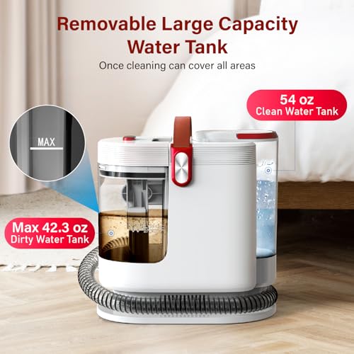 Portable 15Kpa Carpet Cleaner with 54oz Water Tank S831