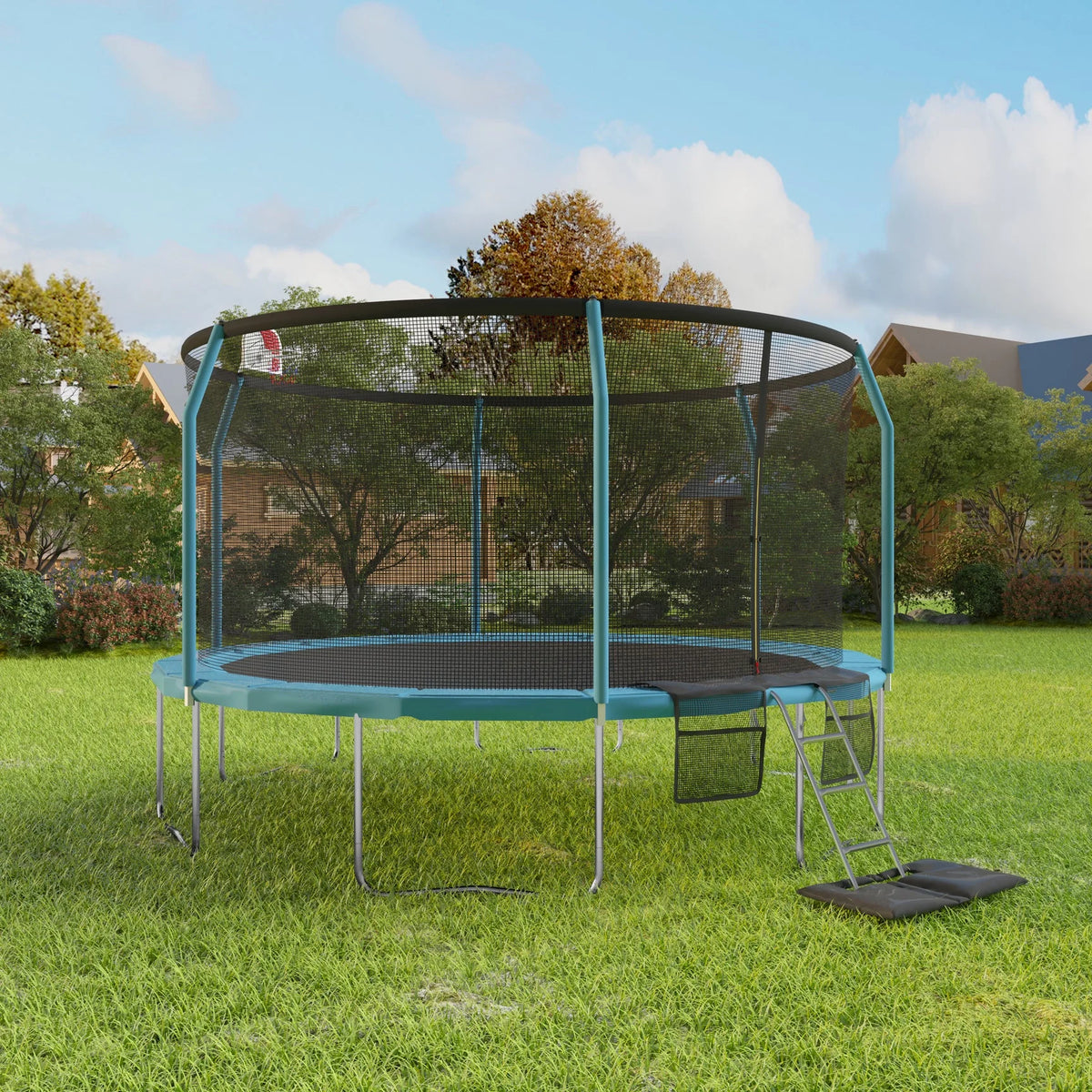 14ft Blue Backyard Trampoline C38877