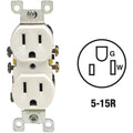 White 15A Duplex Outlet P137323