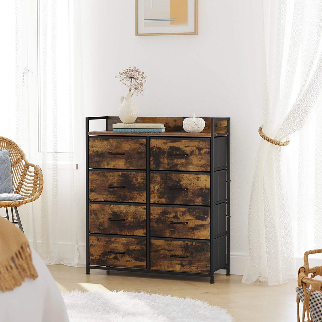 8 Fabric Storage Drawer Dresser with Metal Frame A3032