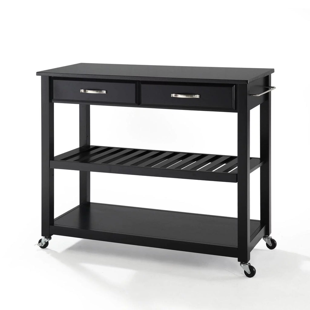 Southwestern Style Granite Top Kitchen Prep Cart H690