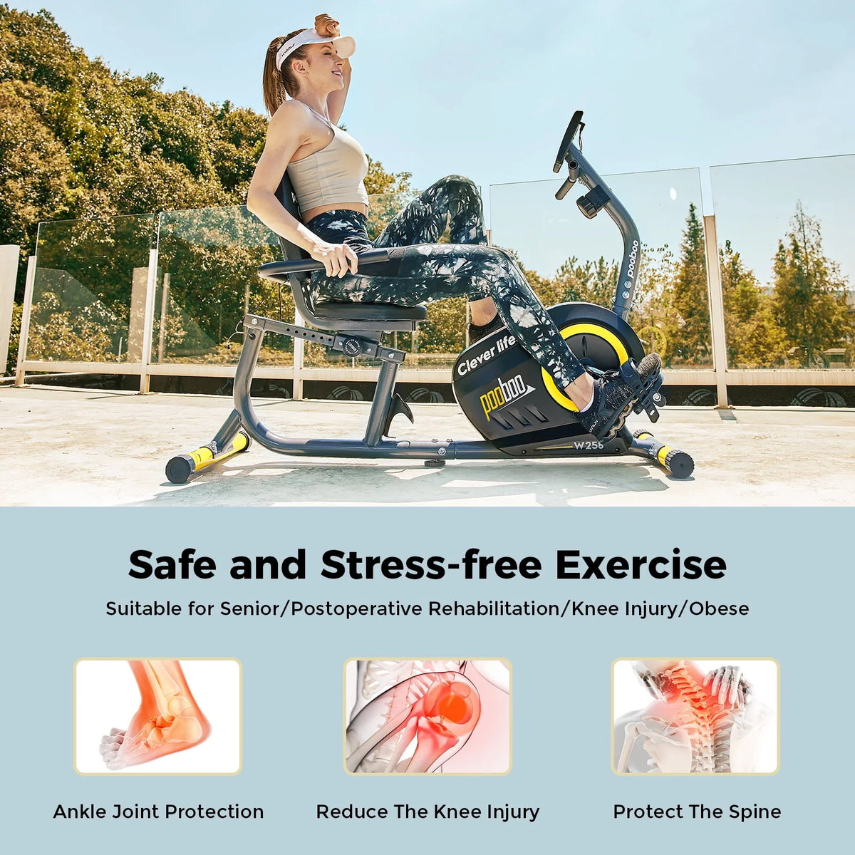 Recumbent Stationary Bike Magnetic Resistance E962184
