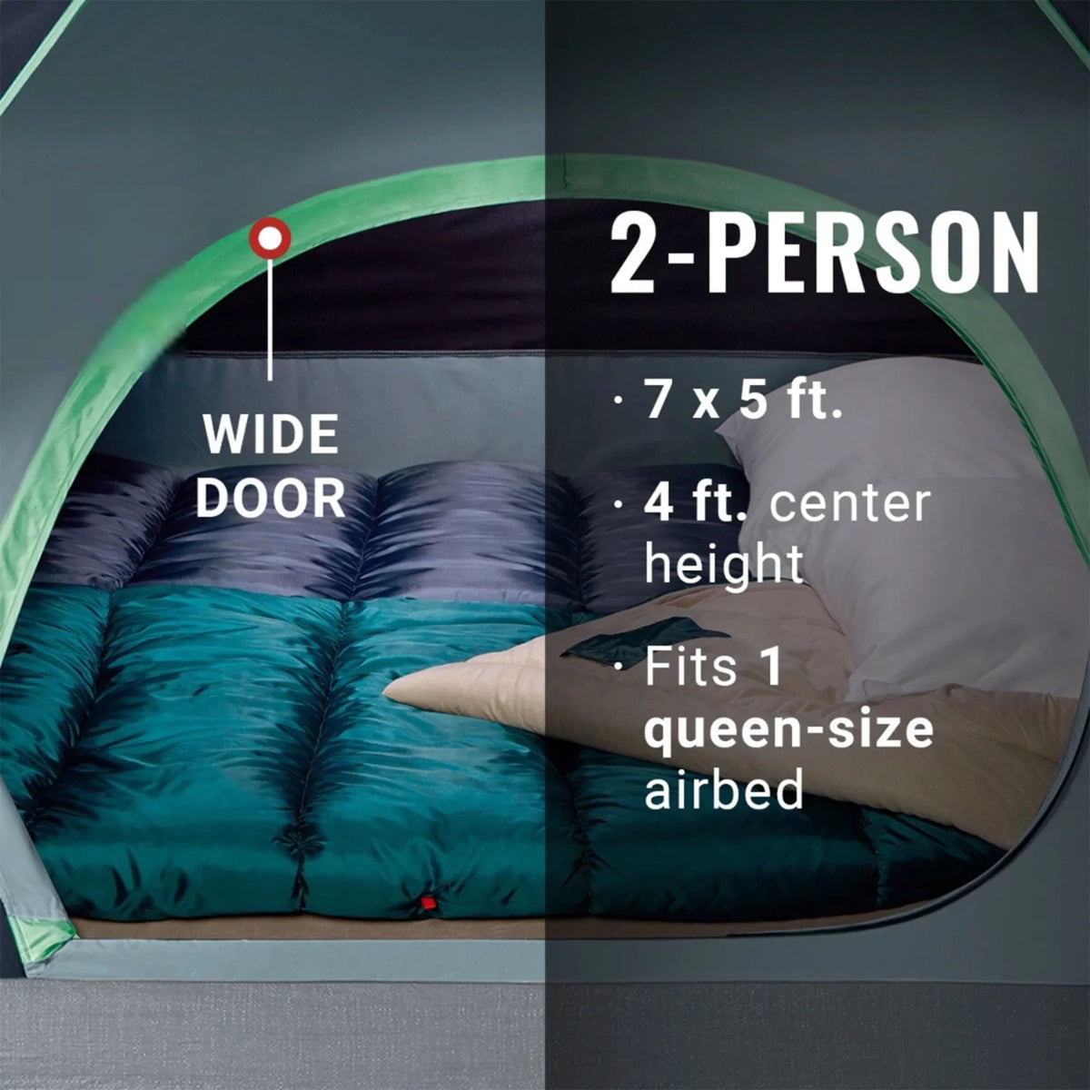 2 Person Blue Camping Tent N60235