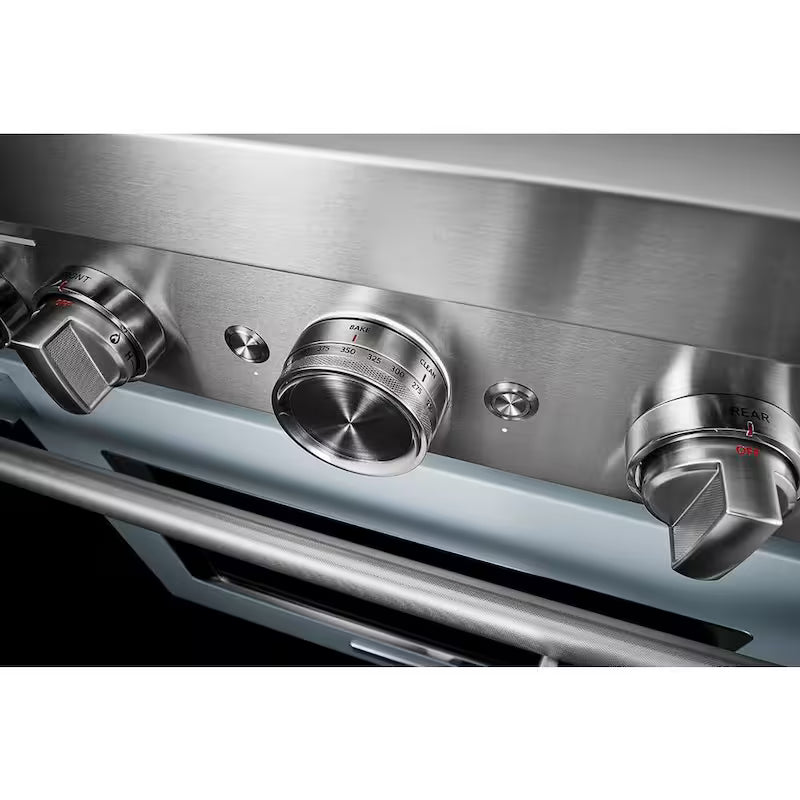 4.1 cu. ft. Smart Gas Range with Self-Cleaning and True Convection in Misty Blue W6333