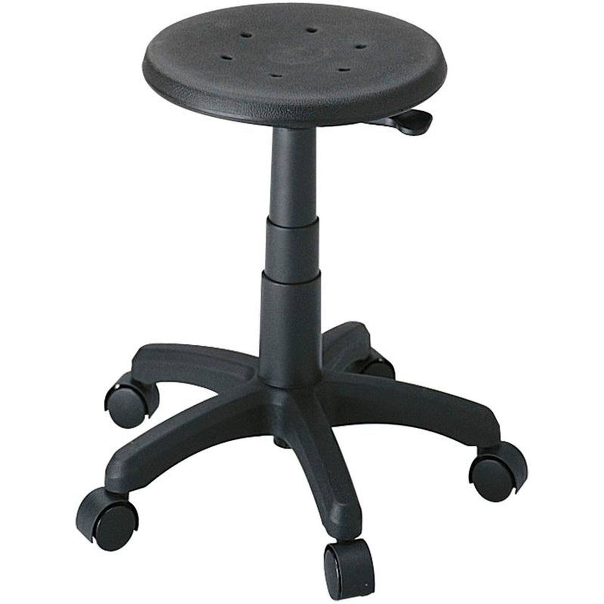 Black Backless Office Stool U1501