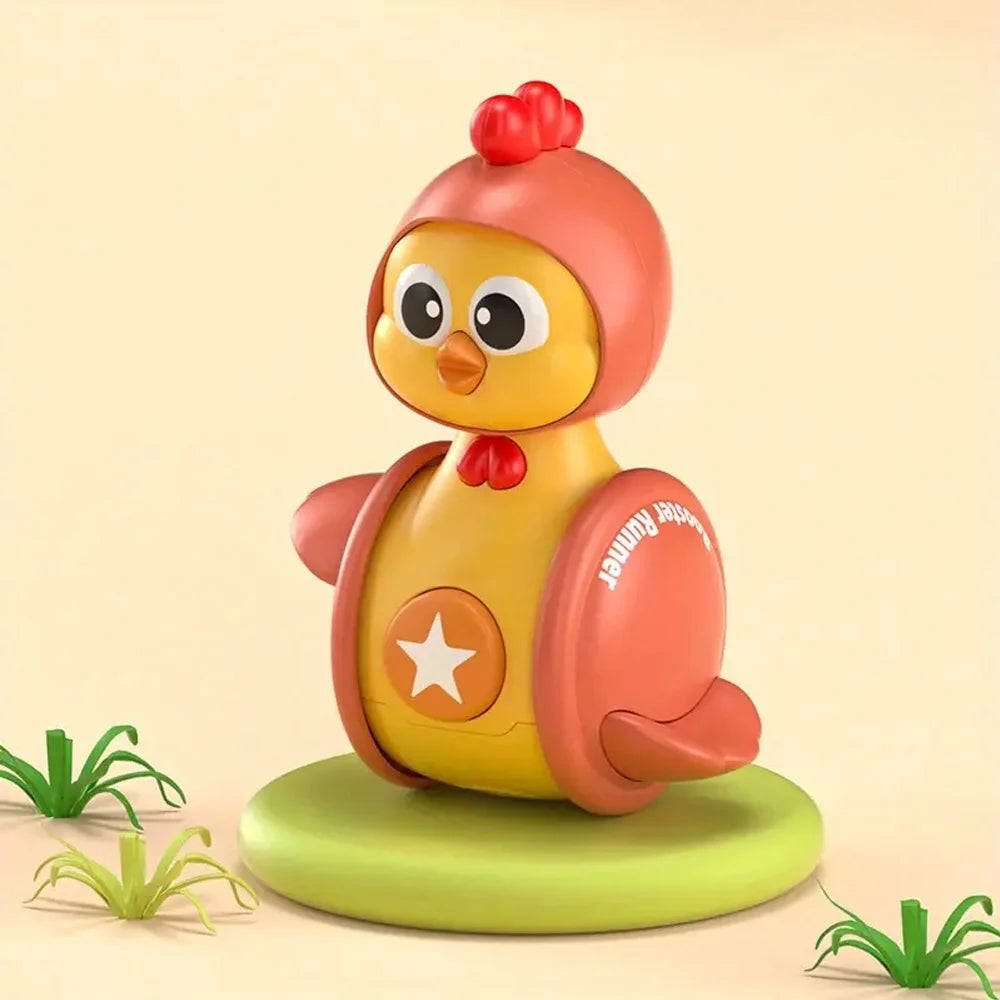 3Pcs Musical Cartoon Tumbler Toys for Baby Toddlers O6342
