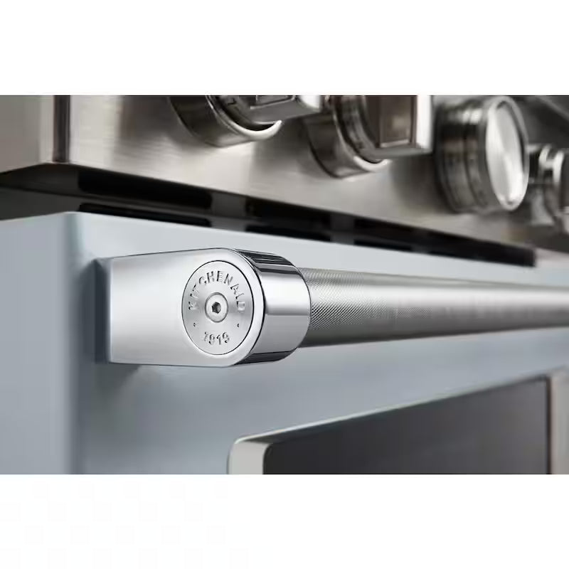 4.1 cu. ft. Smart Gas Range with Self-Cleaning and True Convection in Misty Blue W6333