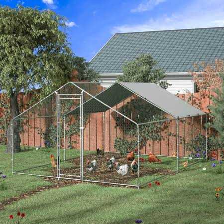 Extra Large Metal Chicken Coop with Waterproof and Anti-Ultraviolet L34863