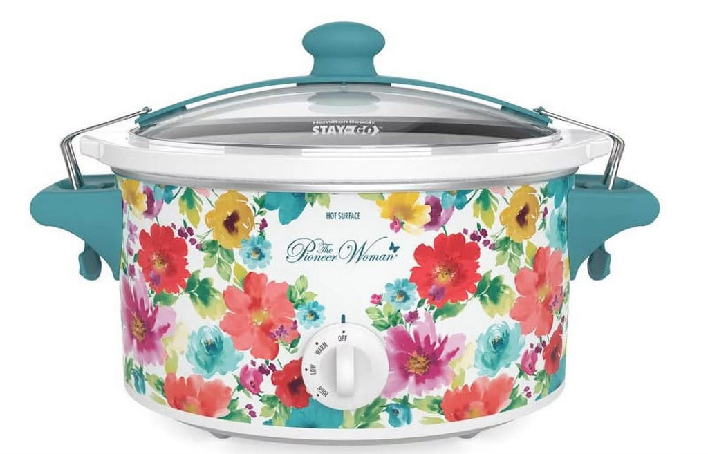 Portable 6 Quart Slow Cooker with Removable Crock W8391