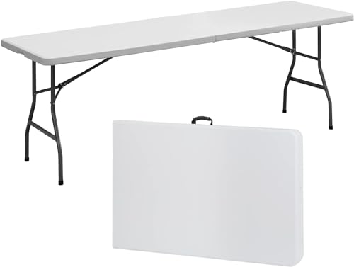 4ft White Plastic Folding Table A635