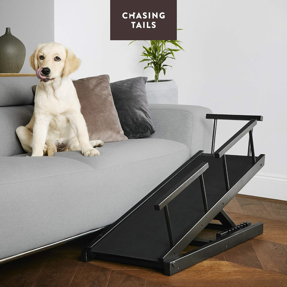 Dog Ramp with Side Rails, Adjustable Height 10 to 20 Inches Z3567