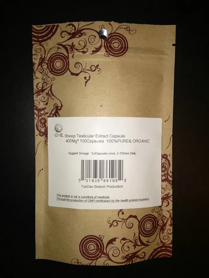 Sheep Lamb Testis Extract 400Mg 200 Capsule Y881