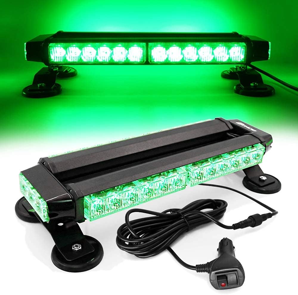 White Red 26 54 LED Roof Top Double Side Emergency Strobe Light Bar with Magnetic Base C912