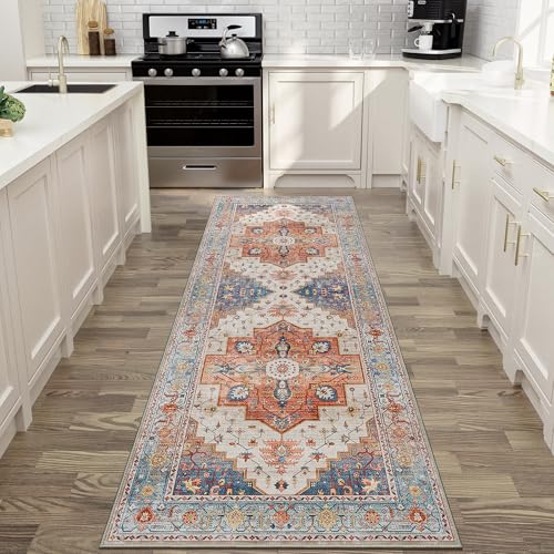 2X5 Washable Non Slip Vintage Boho Area Rug P37825
