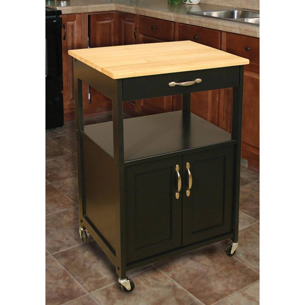 Black Kitchen Cart J32029