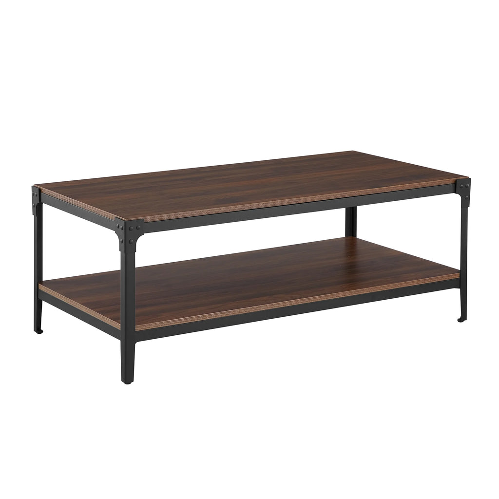 Rustic Dark Walnut Coffee Table A154