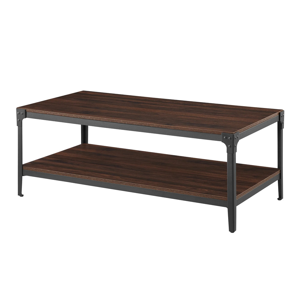 Rustic Dark Walnut Coffee Table A154