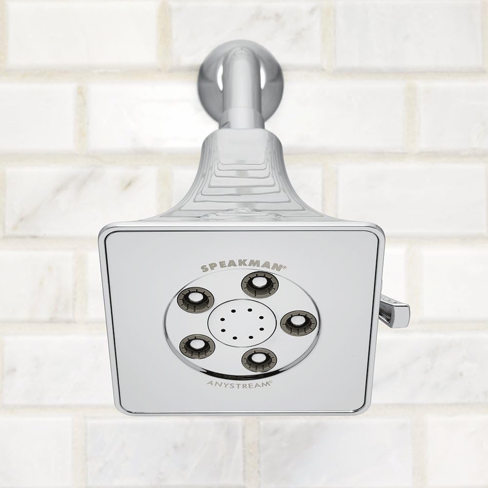 Polished Chrome Adjustable Shower Head, Pack of 2 U205