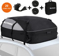 20 Cubic Feet Waterproof Rooftop Cargo Carrier with 8 Reinforced Straps Q985