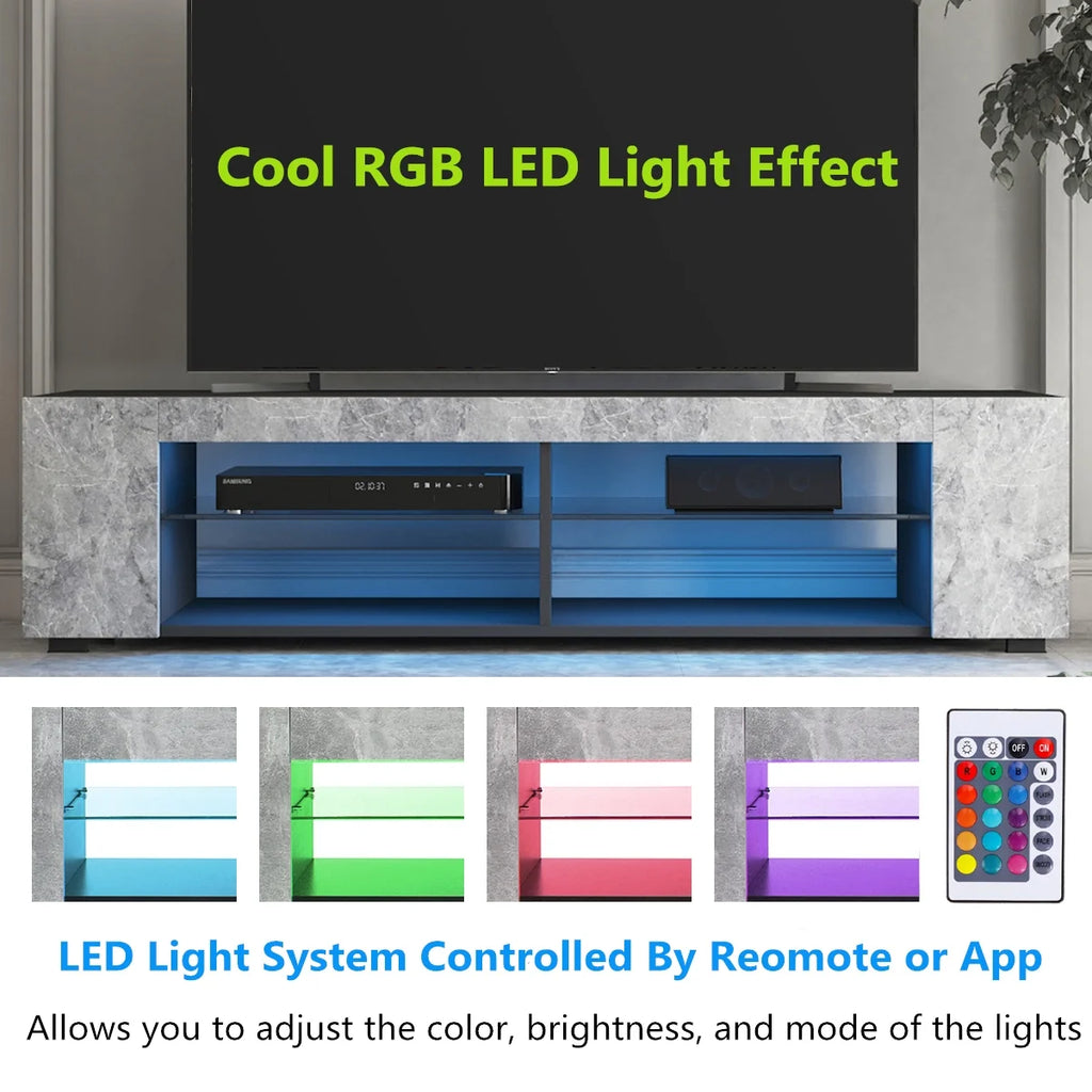 65 inch TV Stand with LED Lights V580978
