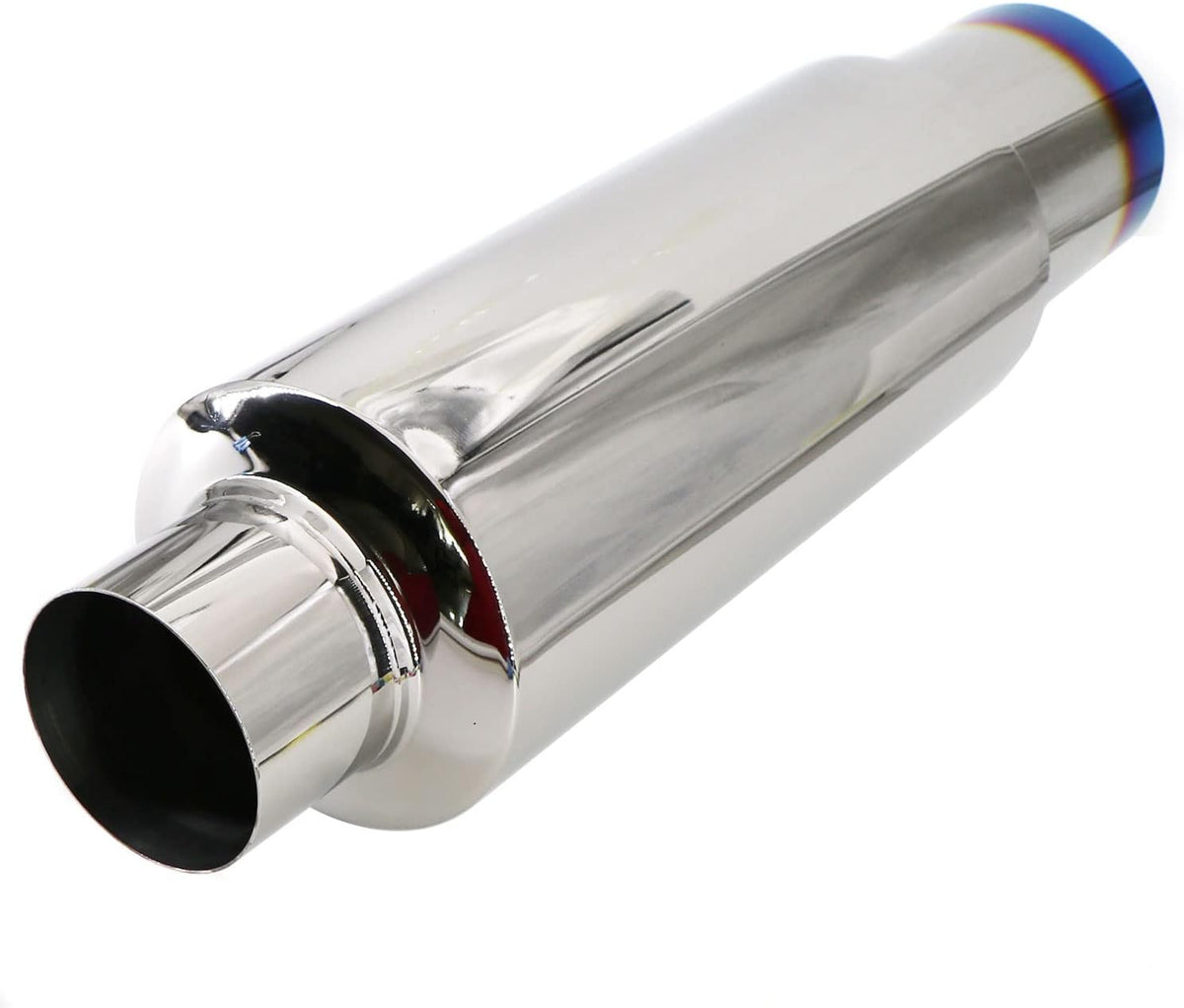 Blue Burnt Stainless Steel Exhaust Tip 18.5" Length Pack of 2 Z3209