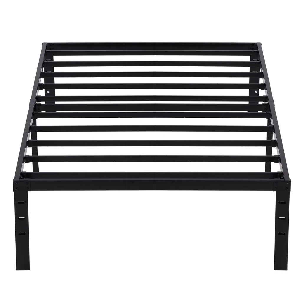 Twin Size Black Metal Platform Bed Q68609