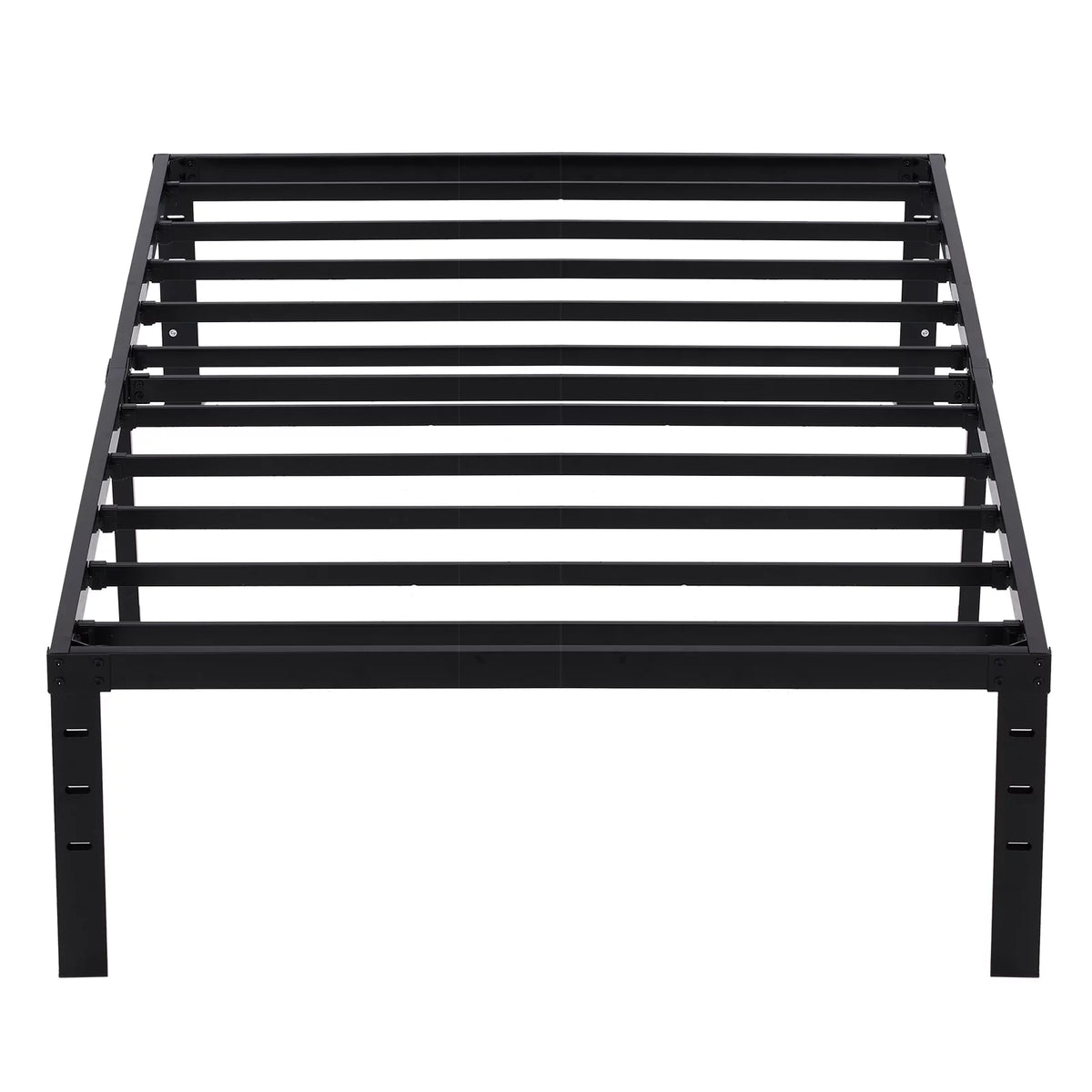 Twin Size Black Metal Platform Bed Q68609