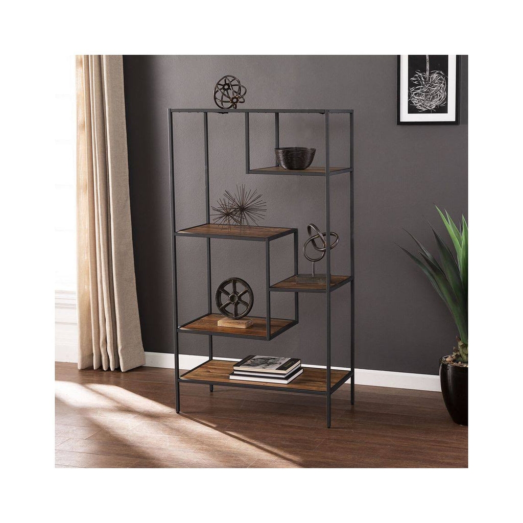 Natural and Gray Etagere A348