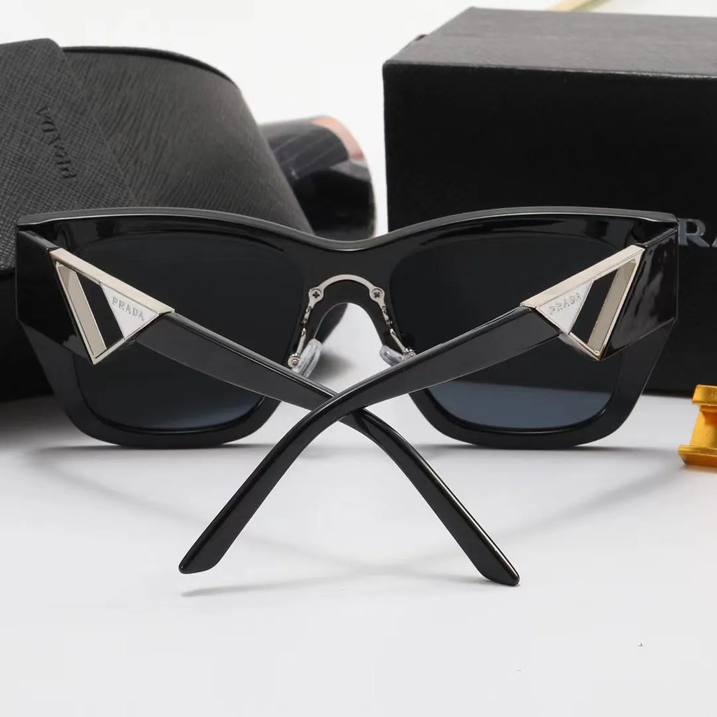 Fashion PA Letter Triangle Hollow Print Sunglasses L59255