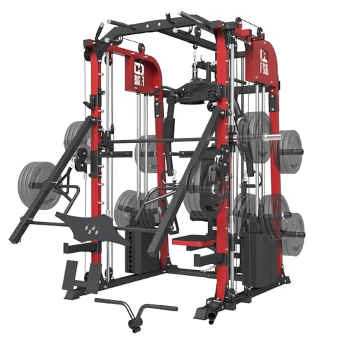 Commercial Smith Machine with Squat Rack and Cable Crossover W62498