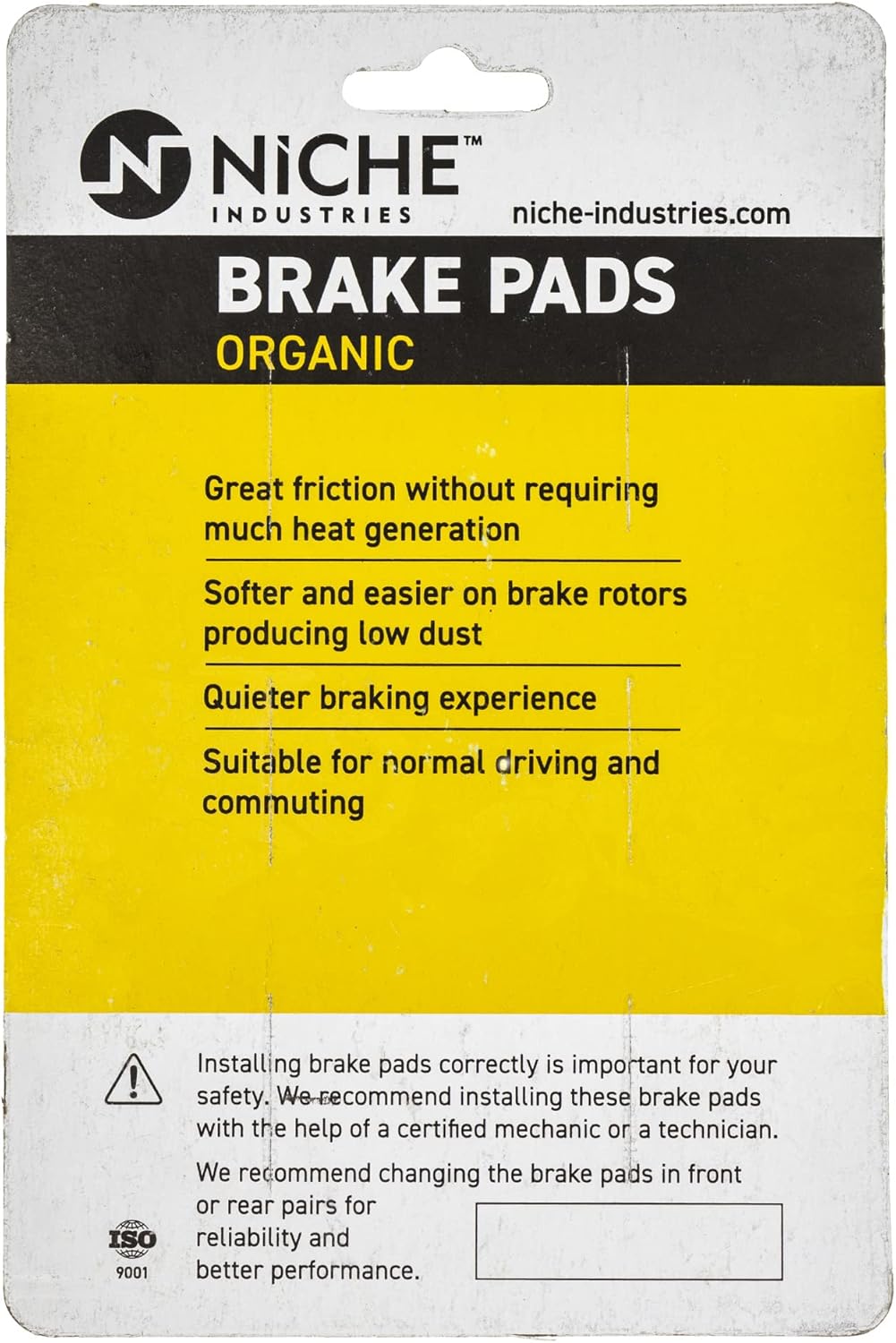 Front Rear Brake Pad Set Organic Pack of 2 O322547