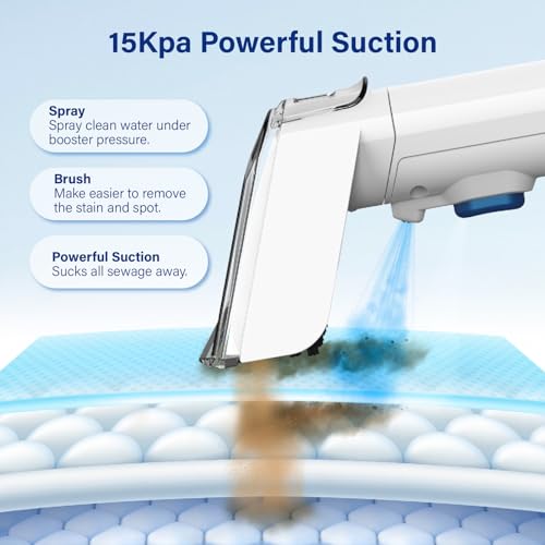Portable 15Kpa Carpet Cleaner with 54oz Water Tank S831