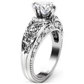 Vintage Round Moissanite Engagement Ring L652281