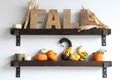 Reclaimed Wood Accent Shelves, Set of Two, 24 Inches F12341