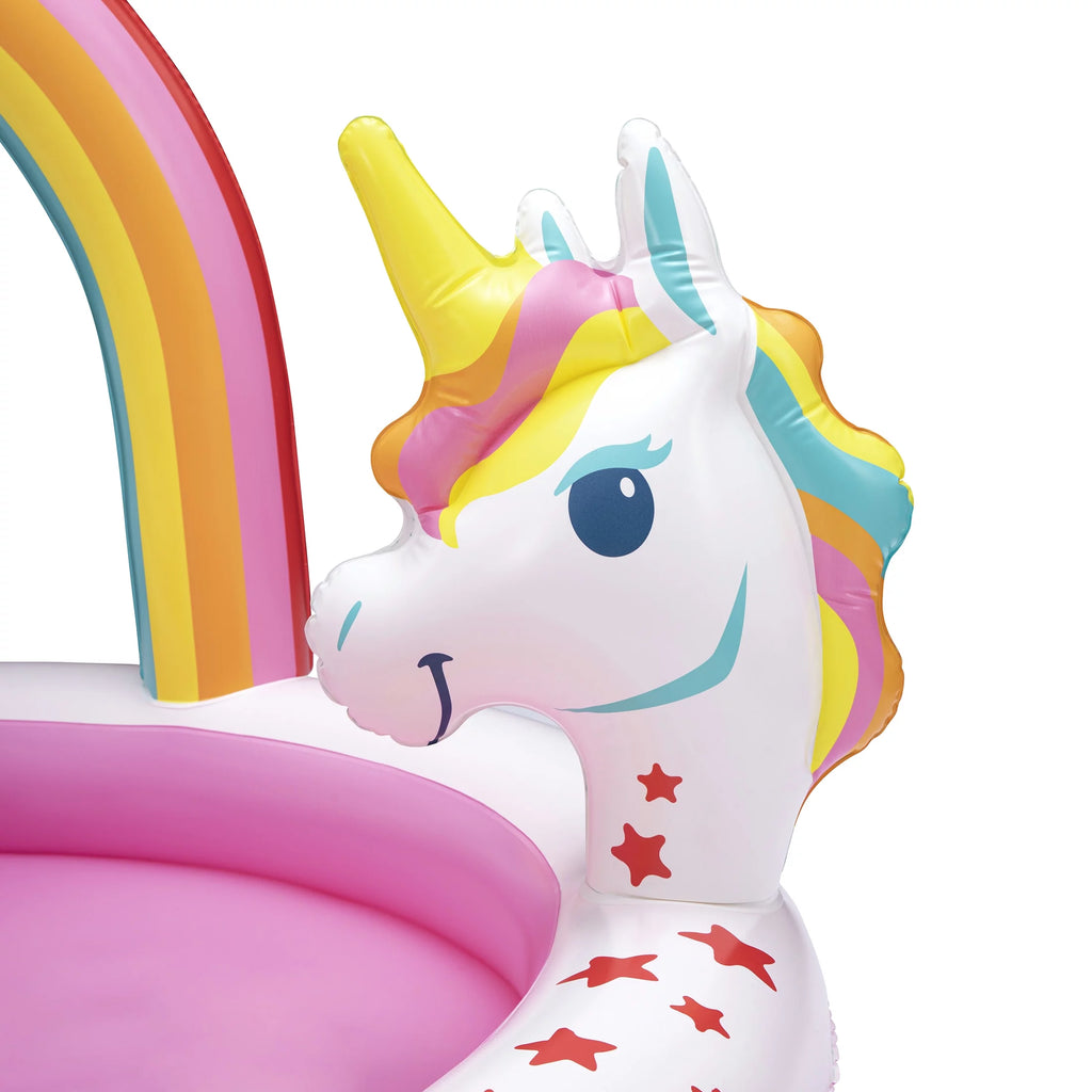 Rainbow Unicorn Kids Splash Pool with Sprinkler O160253
