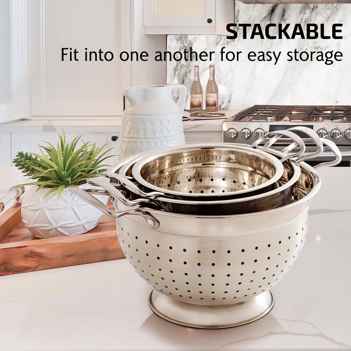 Stainless Steel Colander Set of 3 T80040