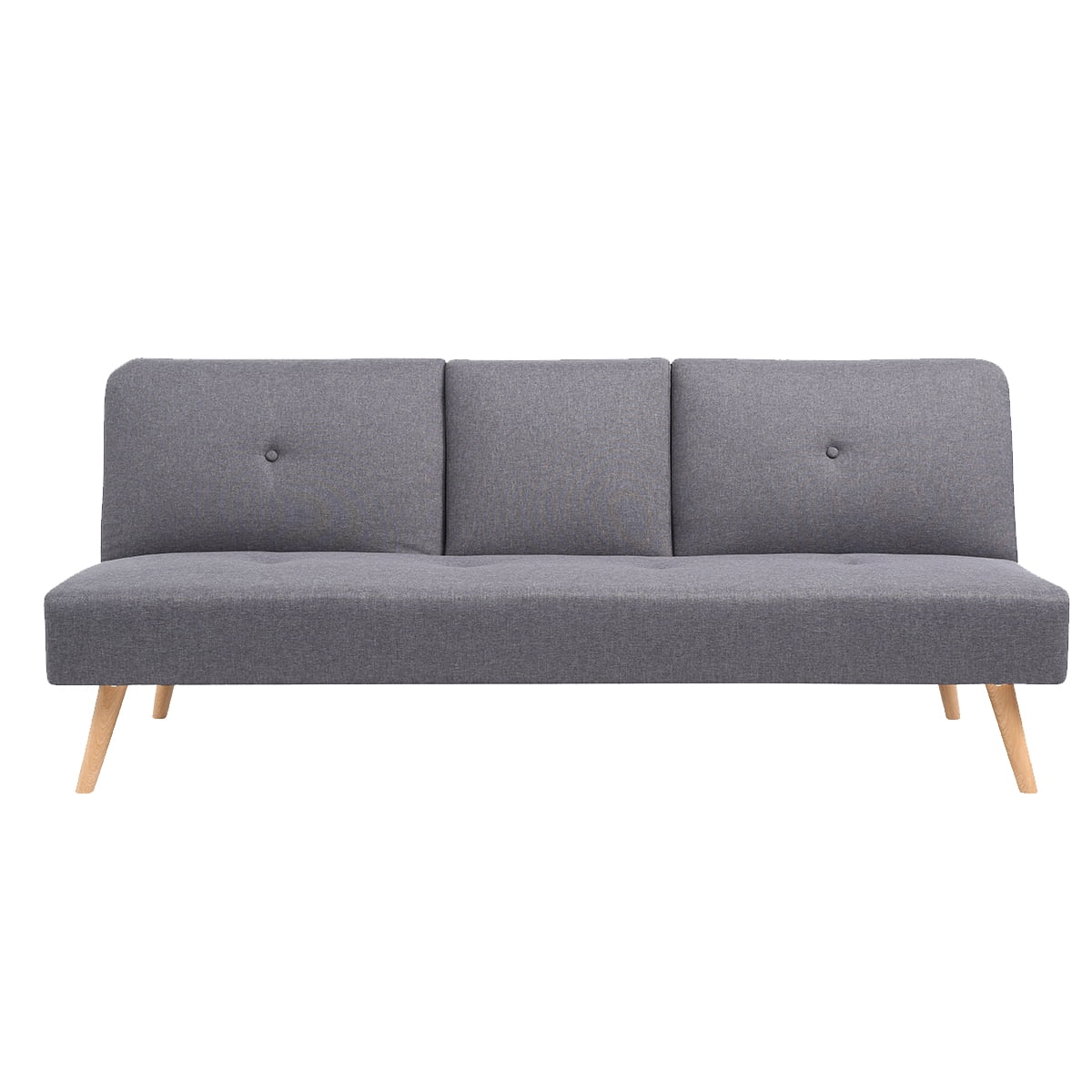 Grey Polyester Futon R579