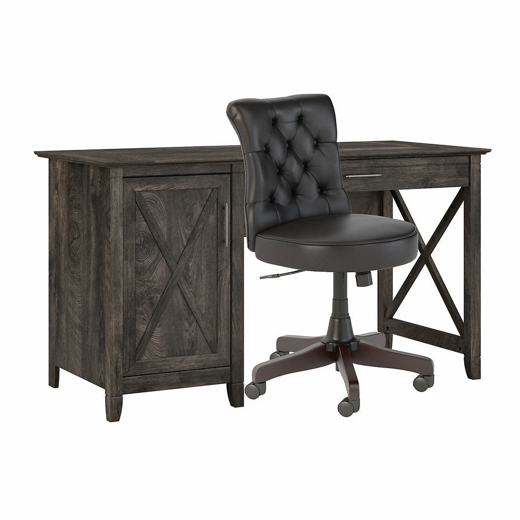 54W Computer Desk with Storage and Office Chair J1130