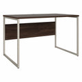 Black Walnut Computer Desk with Metal Legs R610102