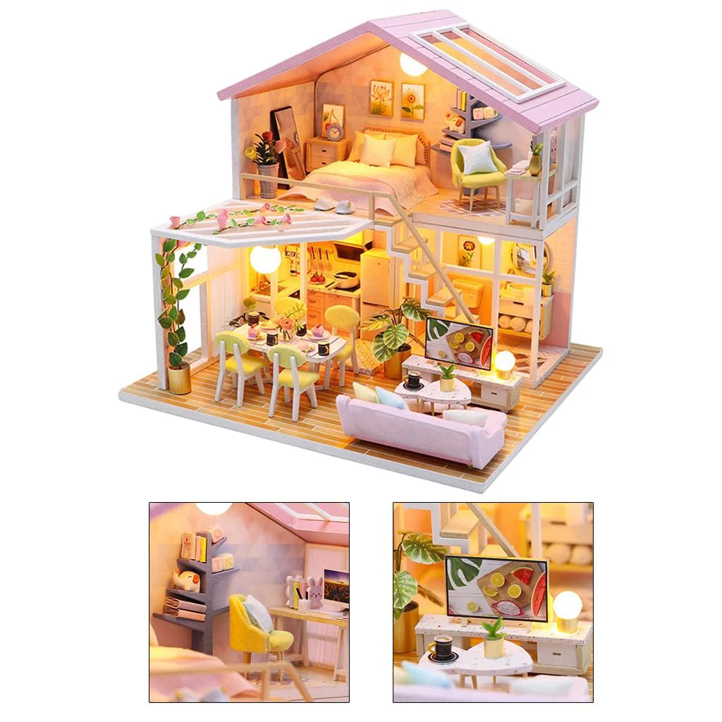 Handcraft Dollhouse Furniture Romantic Modern Cottage T235700