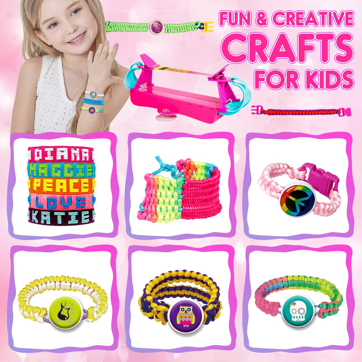 Friendship Bracelet Making Kits Jewellery Sewing Craft Set H594593