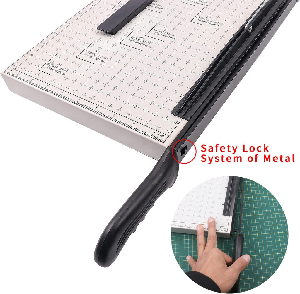 Guillotine Paper Cutter 21” Cutting Length with Safety Blade Lock K632