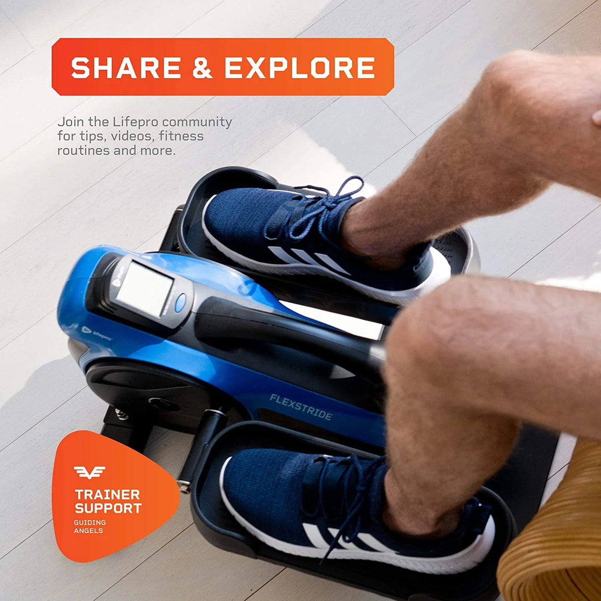 Blue Under Desk Elliptical Machine R1628