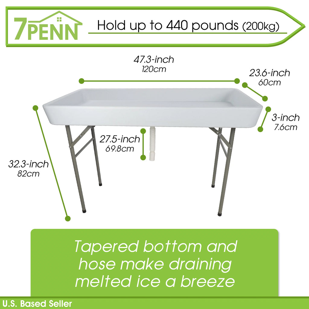 Folding Ice Cooler Table D7858