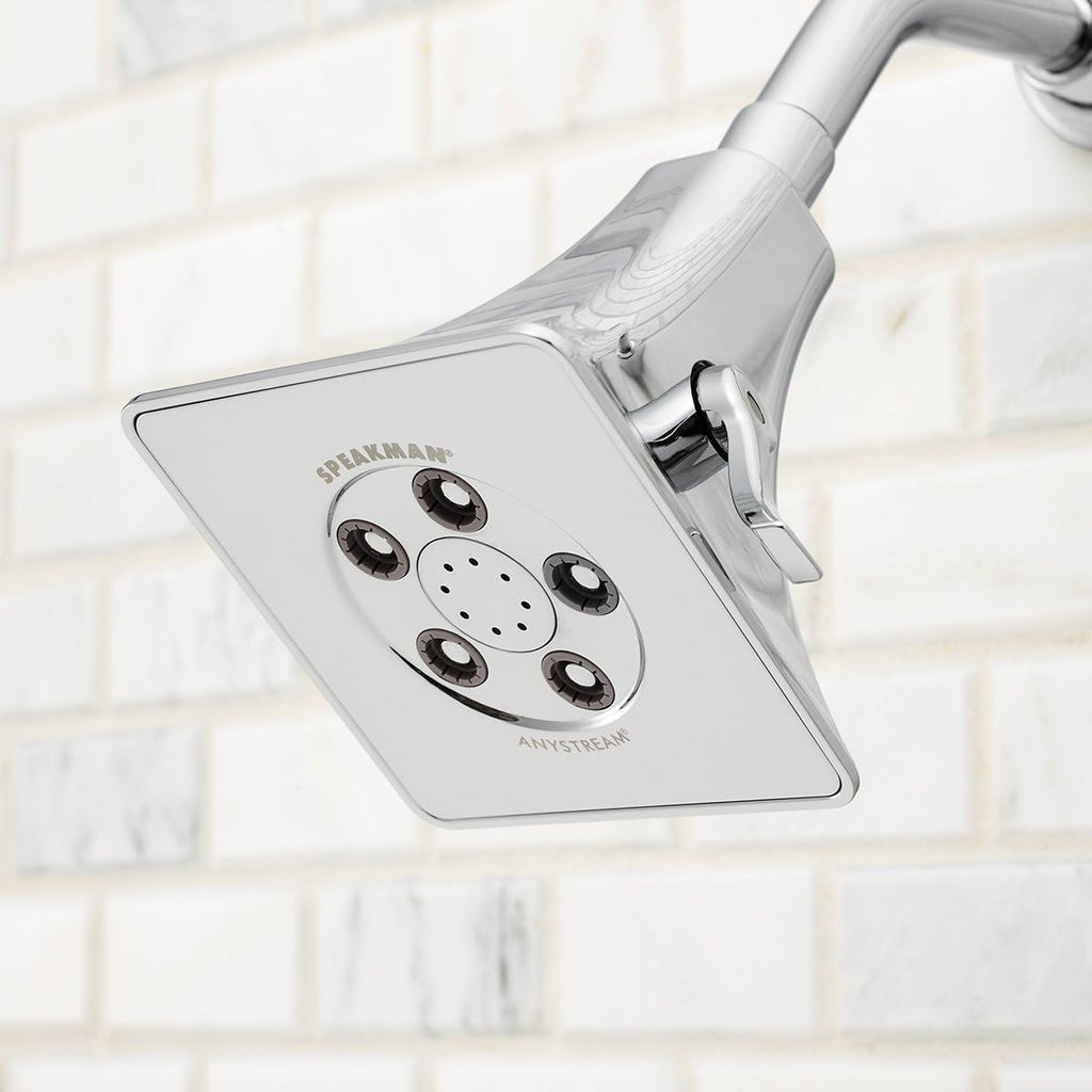 Polished Chrome Adjustable Shower Head, Pack of 2 U205